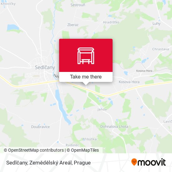 Sedlčany, Zemědělský Areál map