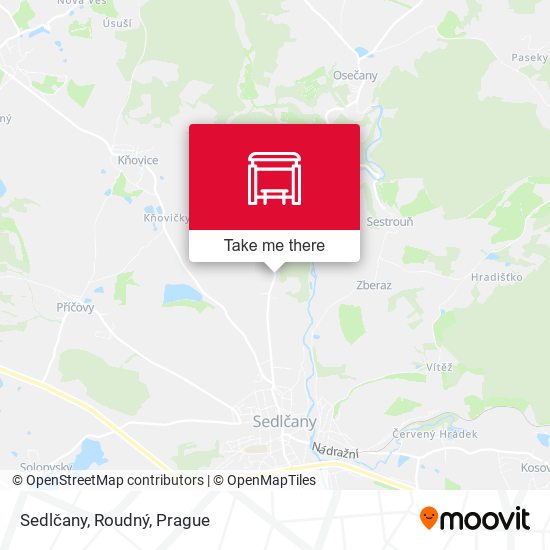 Sedlčany, Roudný map