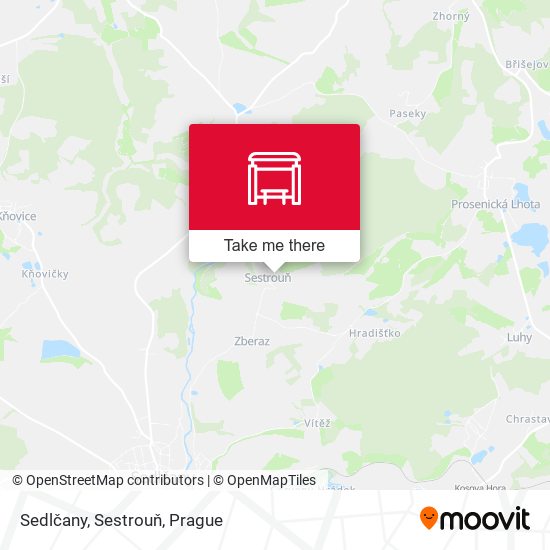 Sedlčany, Sestrouň map