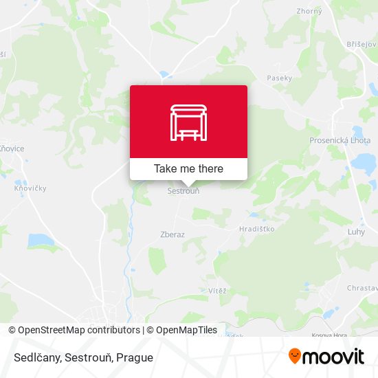 Sedlčany, Sestrouň map