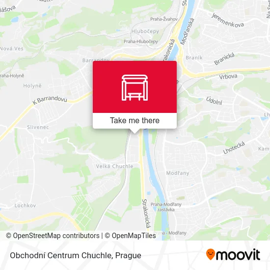 Obchodní Centrum Chuchle map