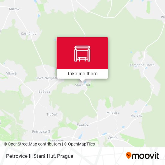 Petrovice Ii, Stará Huť map