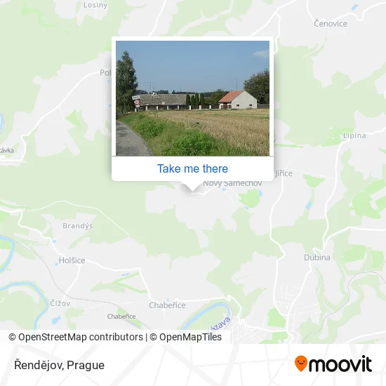 Карта Řendějov