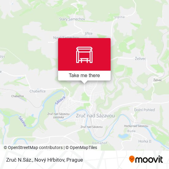 Zruč N.Sáz., Nový Hřbitov map