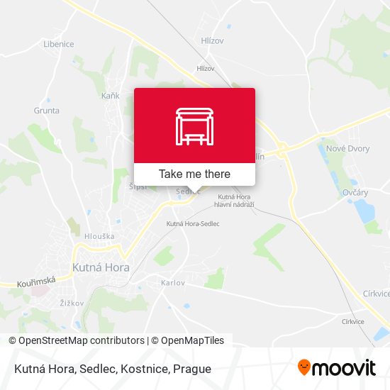 Карта Kutná Hora, Sedlec, Kostnice