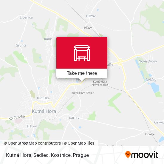 Kutná Hora, Sedlec, Kostnice map