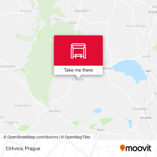Карта Církvice