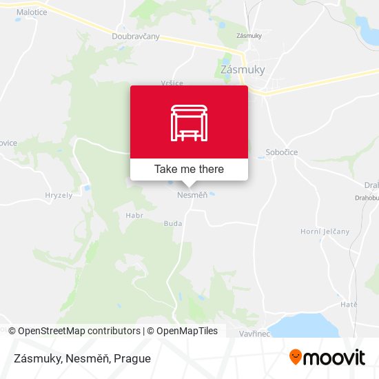 Zásmuky, Nesměň map