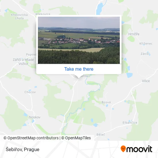 Карта Šebířov