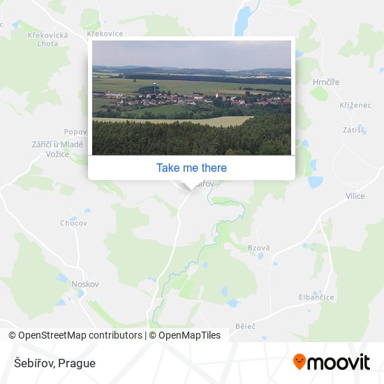 Карта Šebířov