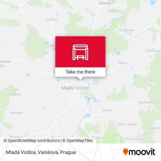 Mladá Vožice, Vanišova map