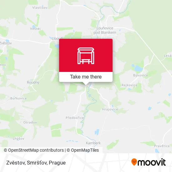 Карта Zvěstov, Smršťov