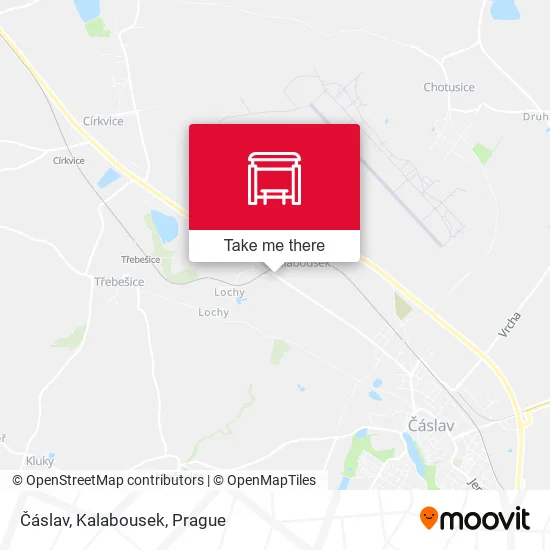 Карта Čáslav, Kalabousek