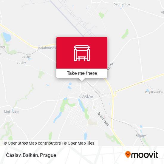 Карта Čáslav, Balkán
