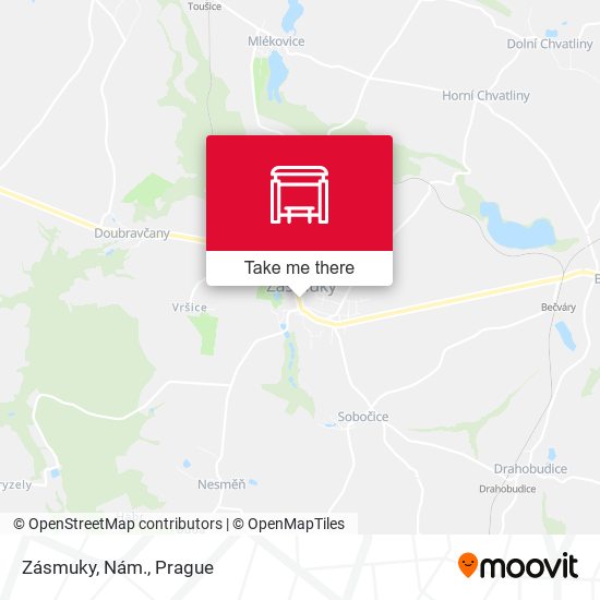 Zásmuky, Nám. map
