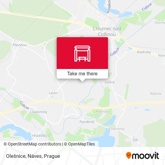 Olešnice, Náves map