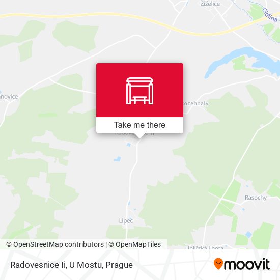 Карта Radovesnice Ii, U Mostu
