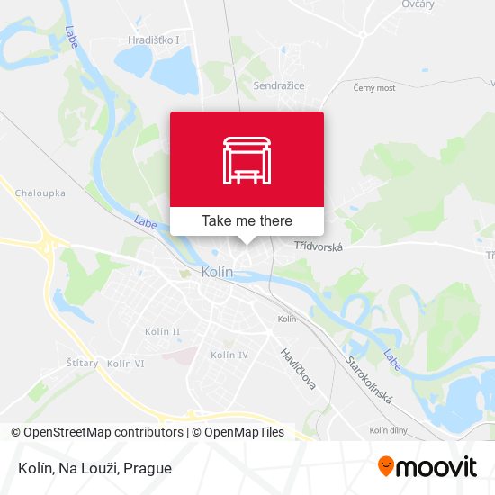 Kolín, Na Louži map