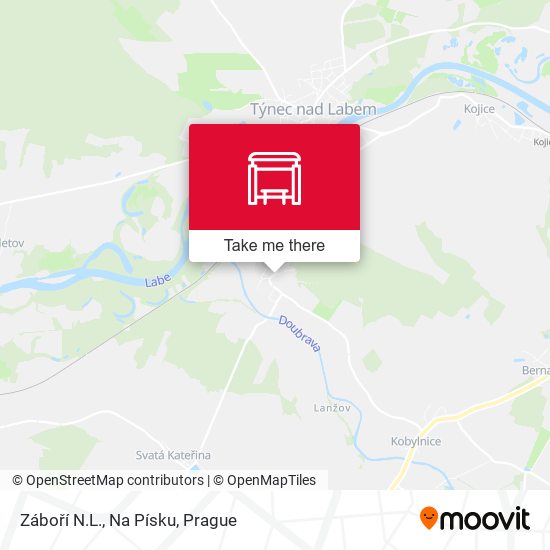 Záboří N.L., Na Písku map