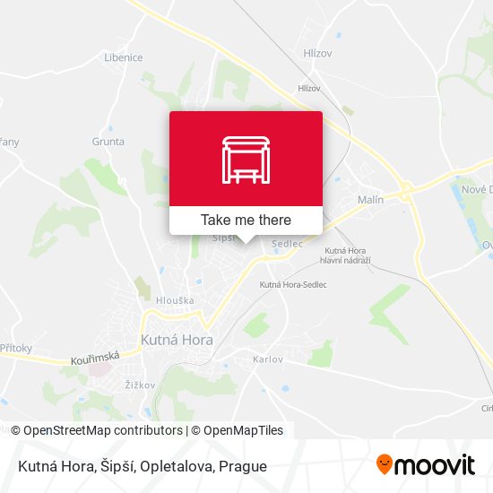Kutná Hora, Šipší, Opletalova map