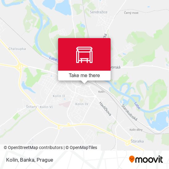 Kolín, Banka map