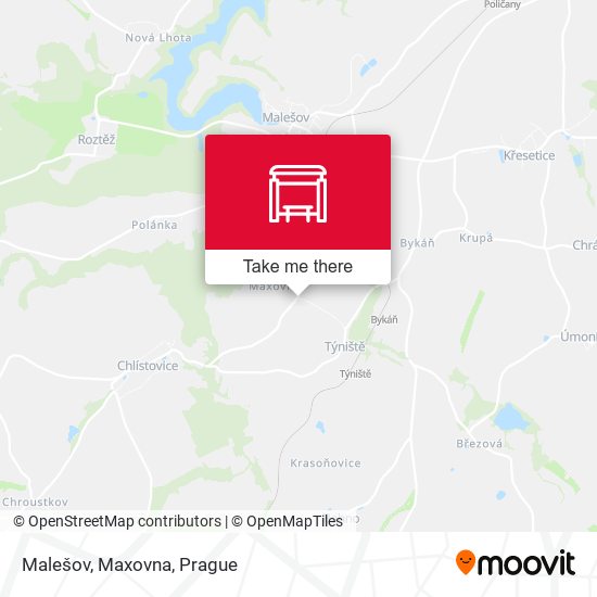 Карта Malešov, Maxovna