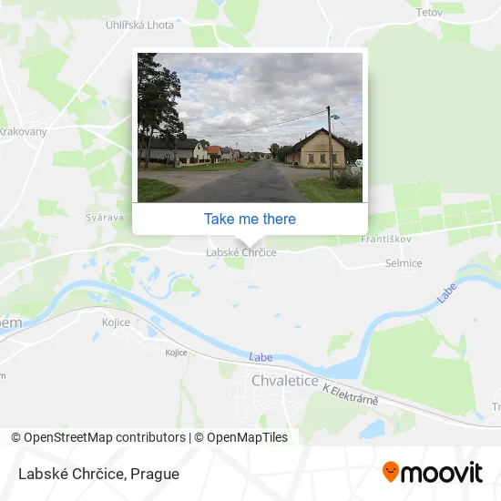 Карта Labské Chrčice