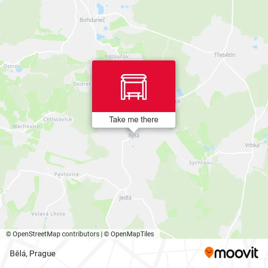 Карта Bělá