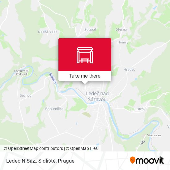 Ledeč N.Sáz., Sídliště map