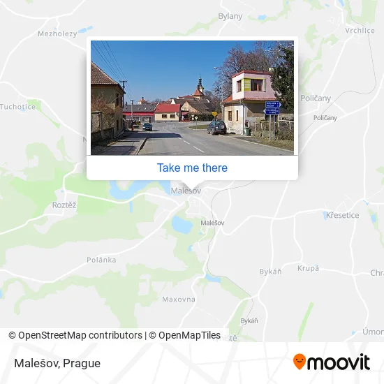 Карта Malešov