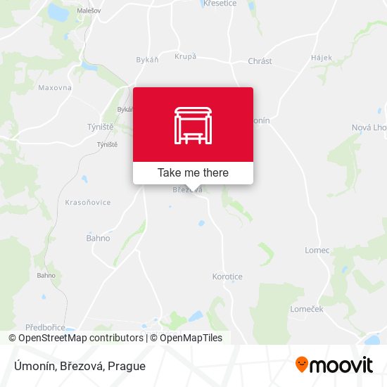 Úmonín, Březová map