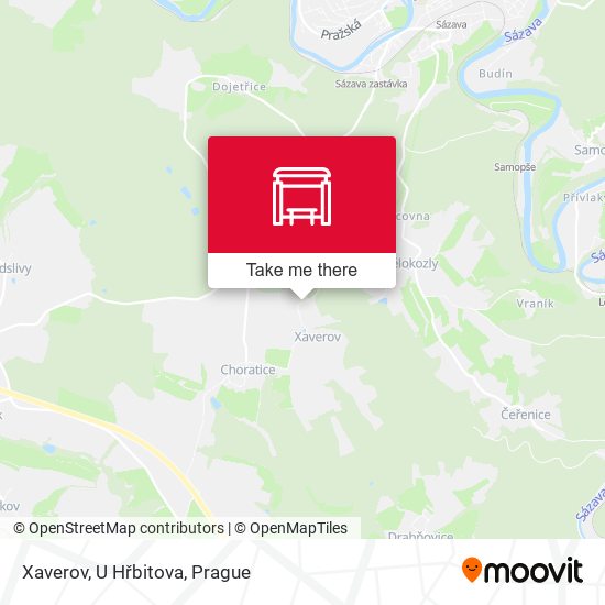 Xaverov, U Hřbitova map