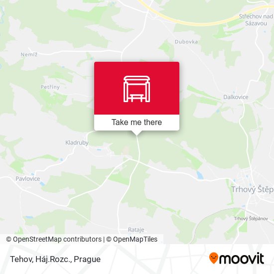 Карта Tehov, Háj.Rozc.