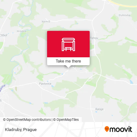 Карта Kladruby
