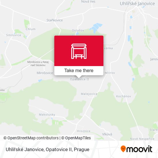 Uhlířské Janovice, Opatovice II map