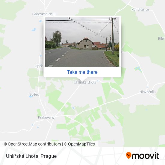 Uhlířská Lhota map