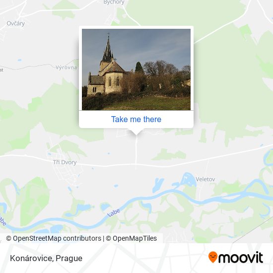 Konárovice map