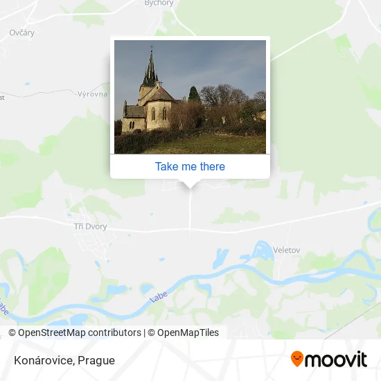 Карта Konárovice