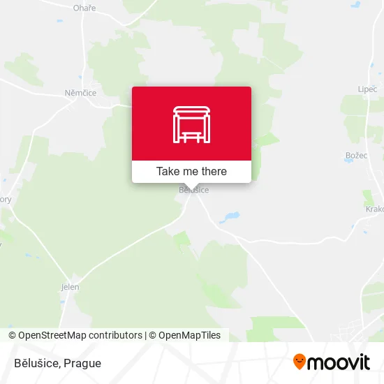 Карта Bělušice