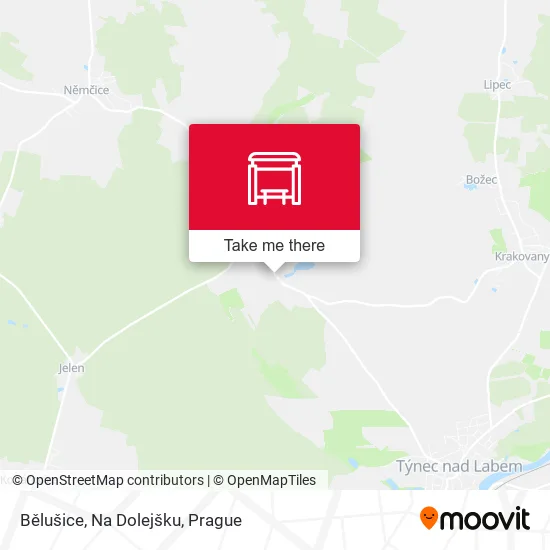 Карта Bělušice, Na Dolejšku