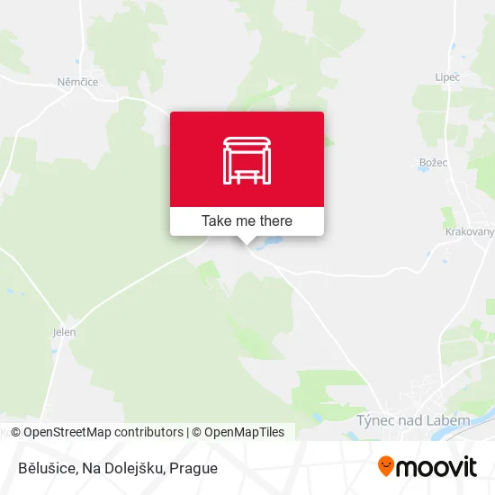Карта Bělušice, Na Dolejšku
