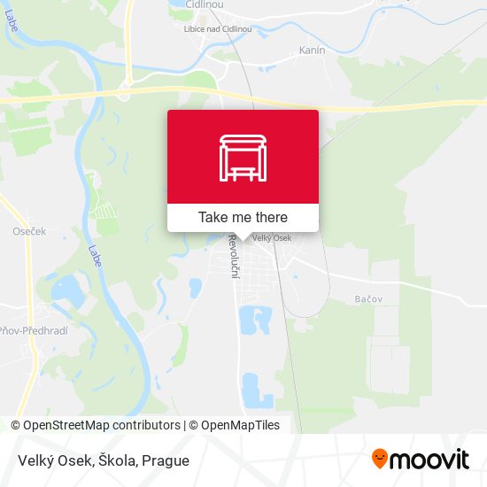Velký Osek, Škola map