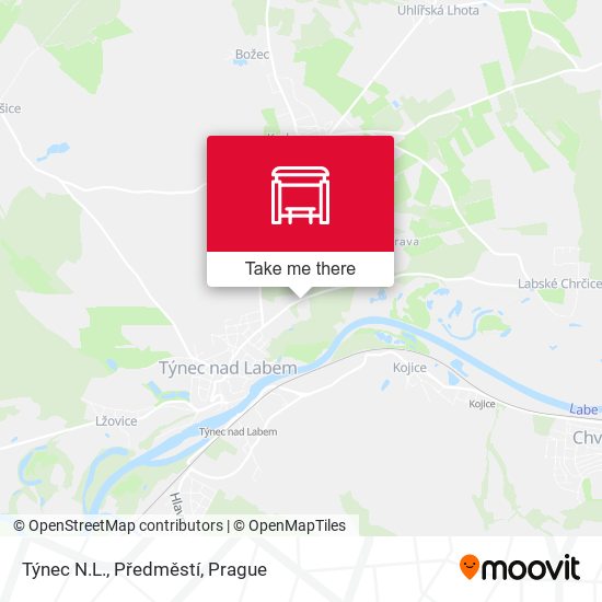 Týnec N.L., Předměstí map