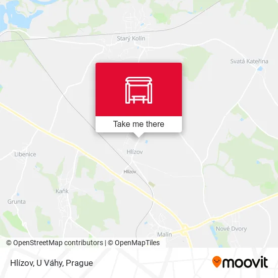 Карта Hlízov, U Váhy