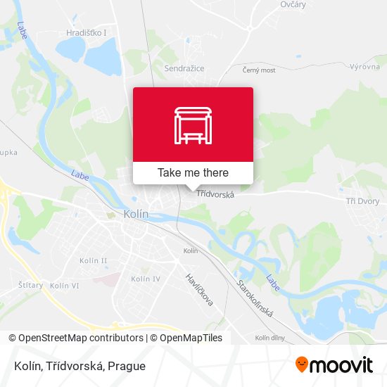 Kolín, Třídvorská map