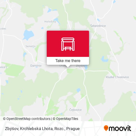 Zbýšov, Krchlebská Lhota, Rozc. map