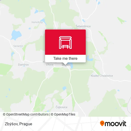 Карта Zbýšov