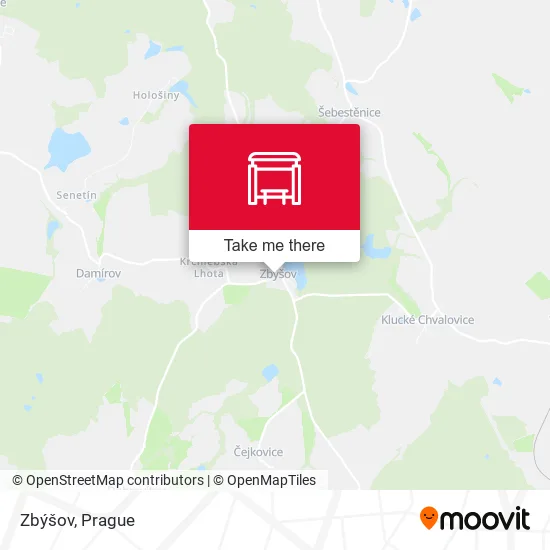 Карта Zbýšov