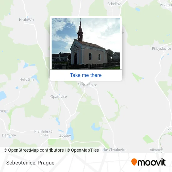 Карта Šebestěnice