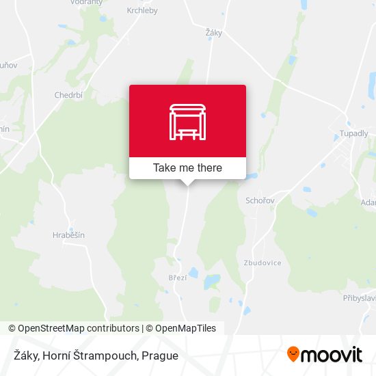 Žáky, Horní Štrampouch map